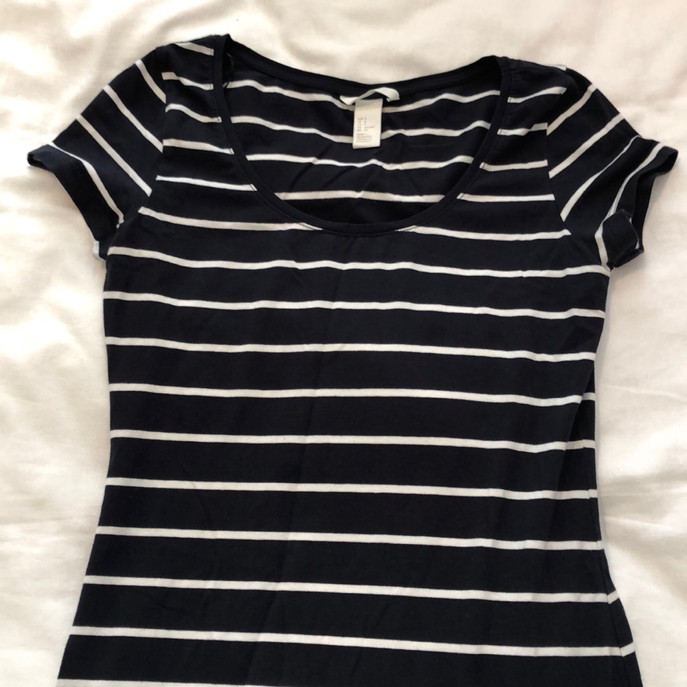 H&M navy t-shirt dress